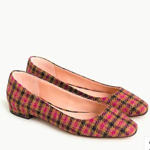 J. Crew Multicolor CarolynTweed Flats Size 8